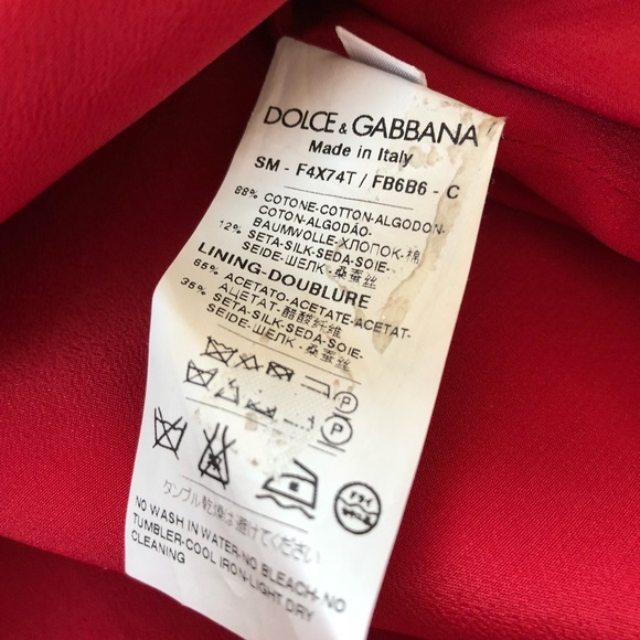 Dolce & Gabbana Red Striped Above Knees Skirt - Picture 6 of 7